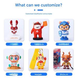 Figura Personalizada de Mascota de Dibujos Animados en 3D, Llavero Tridimensional Personalizado con Pegamento Caliente - Product Image 1