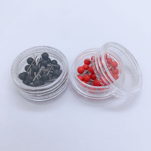 Puntine di sicurezza a 12 colori con testa grande da 4 mm, per mappe, con colla super forte, perline in plastica e testa in metallo, facili da usare per la marcatura - Product Image 3