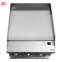 Plaque de cuisson en acier inoxydable avec pare-éclaboussures pour restaurant de steaks et de burgers (GS24lt)