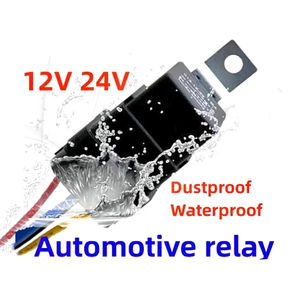 Auto Car Relay JD2912 Waterproof SPDT 4PIN 5PIN DC <b>12V</b> 40A Integrated Relay <b>Socket</b> with 40A Waterproof Wire - Product Image 2