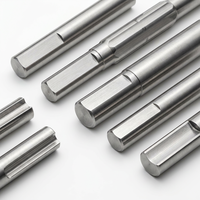 Composants de machines industrielles en acier inoxydable SUS304, service de tournage CNC personnalisé, arbre plat double en D