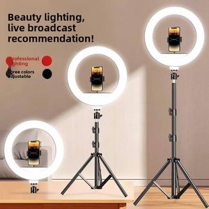 Anneau lumineux pliable pour diffusion en direct avec amélioration de la peau, pour téléphones portables, kit de photographie et de prise de vue en selfie, puissance inférieure à 10W - Product Image 2