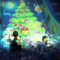 Toboggan interactif d'intérieur avec projecteur pour enfants, équipement de parc d'attractions, projection interactive