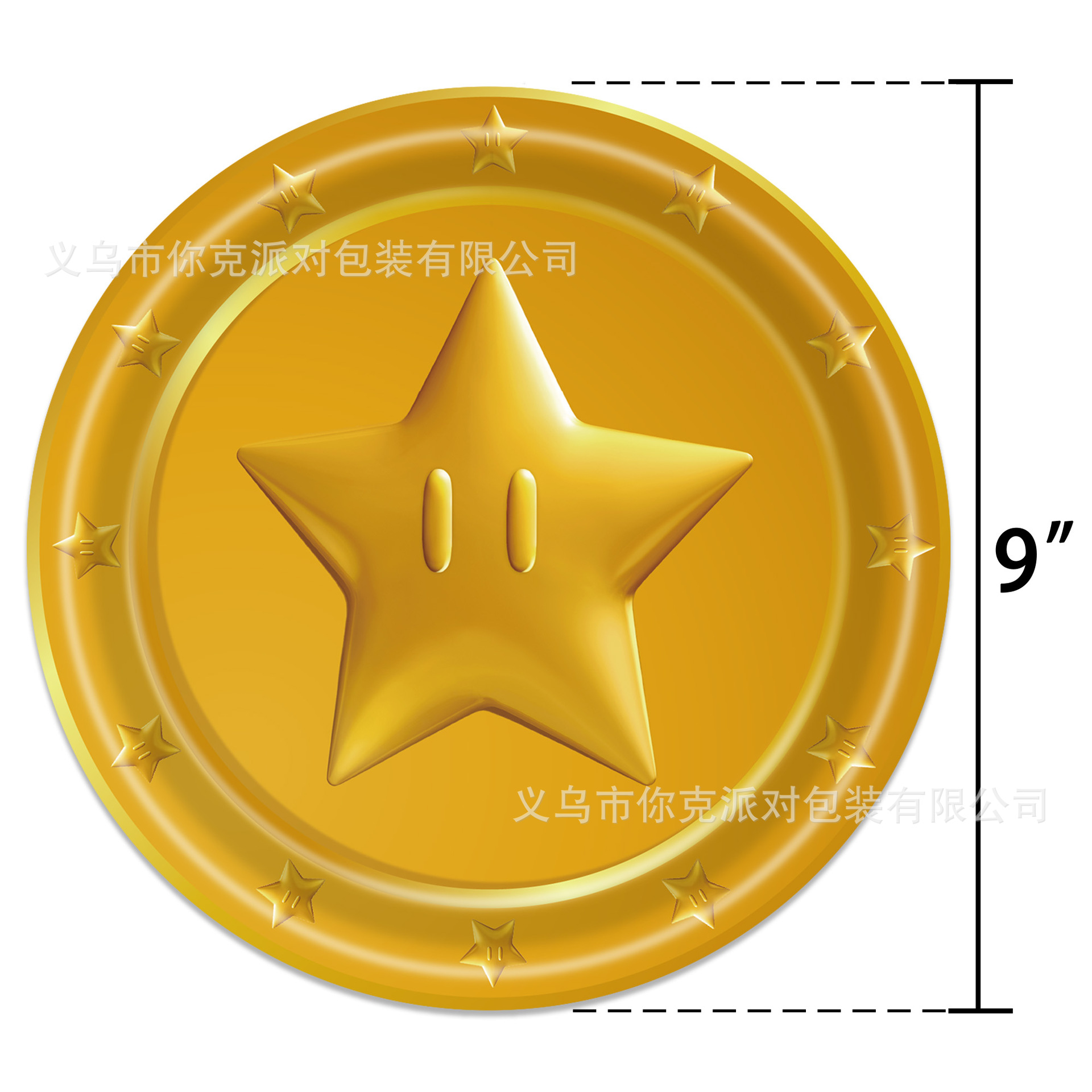 9-Inch Gold Coin/20PCs