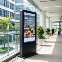 Layar Digital Signage Outdoor Tahan Air IP65, Dapat Dibaca di Bawah Sinar Matahari, Kecerahan Tinggi 4K, Layar Sentuh LCD untuk Periklanan, Laris Terjual