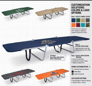 Lit de camp pliable léger et portable pour adultes, pour le camping en plein air - Product Image 3