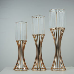 Support à fleurs moderne de haute qualité, centre de table, décoration de fête et de maison, <span class=keywords><strong>vase</strong></span> à fleurs en métal doré - Product Image 1