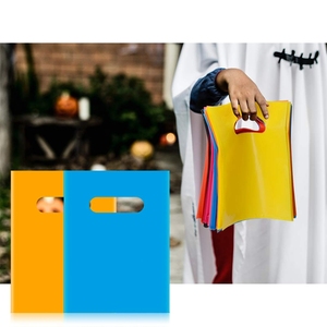 Premium Leakproof Colorful Print Plastic Shopping <strong>Bags</strong> Reusable Storage Party <strong>Loot</strong> <strong>Bag</strong> - Product Image 2