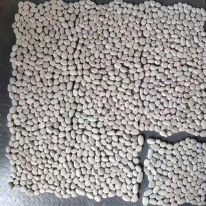 Tự nhiên mài mịn sữa trắng sỏi đá Gạch Mosaic với lưới trở lại cho sàn phòng tắm và phòng tắm gạch ốp tường - Product Image 4