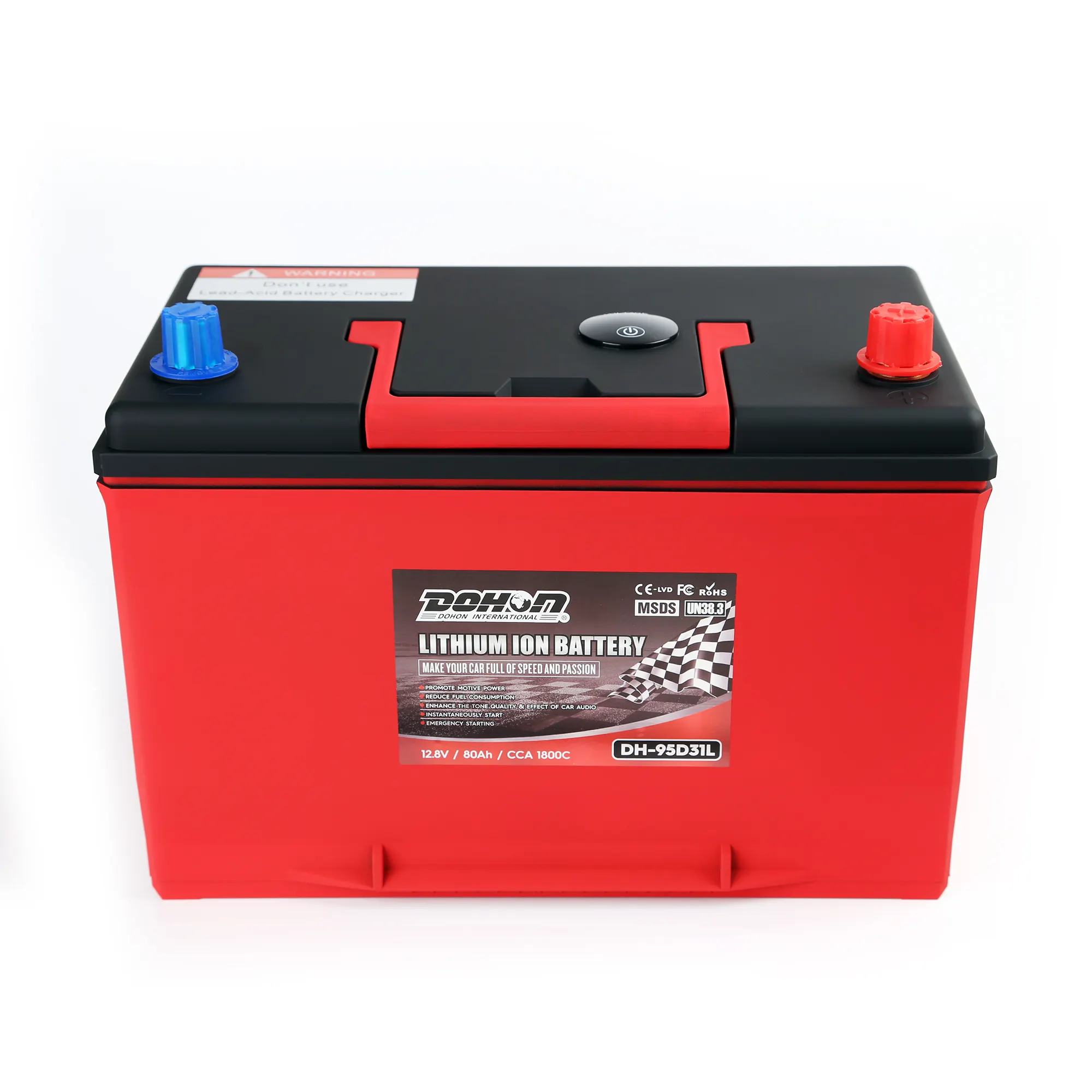 95D31L/R 12Volt Lithium Batterij/Auto Audio Lithium Batterij Voor Boot Kraken Met Bt Binnen
