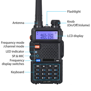Baofeng-radio bidireccional VHF UHF de doble banda, UV-5R, para uso comercial - Product Image 4
