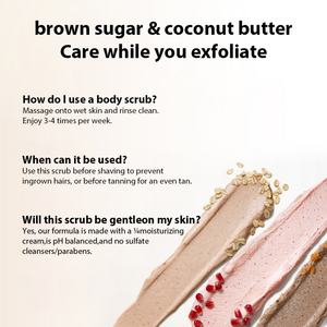 Exfoliante Corporal de Azúcar Moreno y Manteca de Coco Orgánico de Marca Privada al por Mayor, Restaura la Piel, Suaviza la Piel - Product Image 6