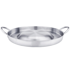 Wok Messicano in Acciaio Inox Resistente 54x5.4cm, Ecologico e Facile da Pulire, Concavo Convesso, Griglia per Tacos - Product Image 1