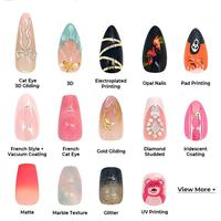 Elegante bordeauxrode opzetnagels met gouden folie, luxe donkerrode ovale kunstnagels, herbruikbaar, volledige dekking, nagelset met lijm JYL_0865