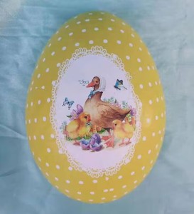 Logotipo de impresión personalizado Gigante <span class=keywords><strong>Jumbo</strong></span> Huevo de papel de Pascua Huevo de Pascua grande 50cm - Product Image 3