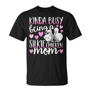 Je suis vraiment occupée à être une maman de poules Silkie, t-shirt mignon pour les amoureux des poules - Product Image 1