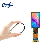 Layar Fleksibel 1,5 Inci 120*240 AMOLED, Dapat Dibengkokkan, Dapat Digulung, Modul Lengkung, Konektor Pemasangan, Panel Tipis Lunak Raspi MIPI