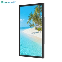 Reproductor Multimedia Publicitario Ultra Delgado de 43, 49 y 55 Pulgadas, 4K, Windows, Android, Monitor de TV, Pantalla LCD para Exteriores con Montaje en Pared, Resistente al Agua IP66