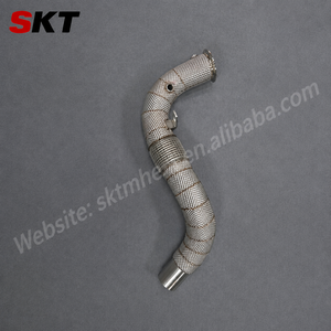 Pour BMW F10 550i F06 650i F01 F02 750i N63 4.4L V8 Twin Turbo Downpipe en acier inoxydable - Product Image 6