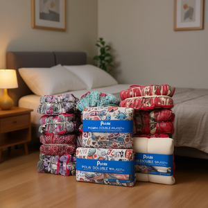 Parure de draps double en polaire Polczi, motifs variés, respirante, literie pour la maison, adulte, toutes saisons - Product Image 2