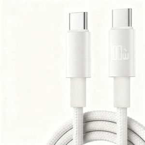 สายเคเบิล 3 ฟุต 100 วัตต์ ชาร์จเร็ว Type C-Type C สายโทรศัพท์ สายดาต้า USB-C สำหรับสมาร์ทโฟน สำหรับ iPhone สำหรับ Huawei - Product Image 2