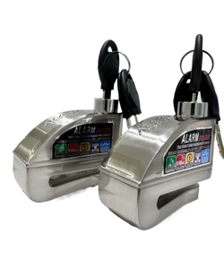 Kunci rem cakram sepeda motor 110db, kunci cakram <span class=keywords><strong>alarm</strong></span> anti Maling kunci roda keamanan warna baja tahan karat - Product Image 6