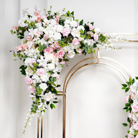 Fleur artificielle de qualité supérieure, nouvelle composition, idéale pour mariage, décoration de salle de mariage, bouquet de fleurs pour allée, roses artificielles pour salon