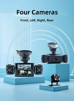 Caméra DVR de voiture haute performance, résolution 1080P, écran IPS, enregistrement en boucle, capteur de mouvement, moniteur de stationnement, prise en charge de la carte Micro SD