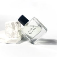 Flacon de parfum pour voiture de haute qualité 50 ml, emballage rectangulaire en verre pour épices, flacon pulvérisateur vide pour parfum
