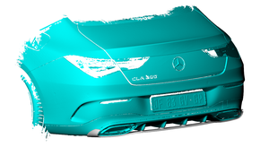 Diffusore Posteriore in Fibra di Carbonio per <span class=keywords><strong>Mercedes</strong></span>-Benz <span class=keywords><strong>CLA</strong></span> C118 CLA250 <span class=keywords><strong>Berlina</strong></span> 2020-2021, Finitura Lucida - Product Image 2