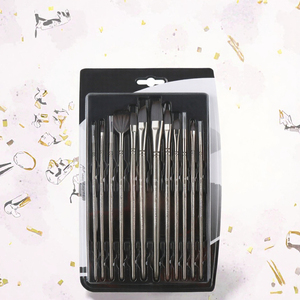 Keep Smiling Wholesale 5Pcs/<b>Set</b> Wood Handle Nylon Hair Watercolor Artist <b>Paint</b> <b>Brush</b> <b>Set</b> for School Art Class/ Painting - Product Image 2