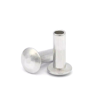 Rivets tubulaires semi-creux en aluminium à tête ronde 3mm 4mm 5mm personnalisables pour la fabrication de meubles