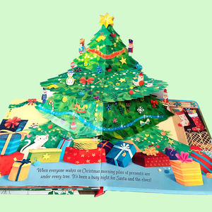 Noël coloré 3d <span class=keywords><strong>Pop</strong></span> <span class=keywords><strong>Up</strong></span> <span class=keywords><strong>livre</strong></span> d'histoire intéressant impression de <span class=keywords><strong>livre</strong></span> personnalisée - Product Image 1