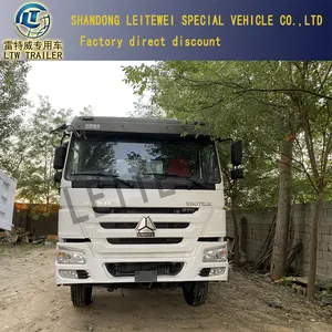 중고 Sinotruk HOWO 팁 주는 사람 트럭 덤프 371 420 hp 재고 있음 12 휠 타이어 40t - 70t 덤프 트럭 판매