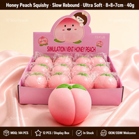 Jouets Mochi Squishy Southpeak, Jouets Anti-Stress Squishy Factory, Jouets à Presser Pêche, Jouets Squishy à Remontée Lente, Cadeau Kawaii pour Soulager le Stress