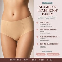 Culottes menstruelles imperméables pour femmes, en nylon, 4 couches, TPU imperméable, réutilisables, absorbantes, vente en gros