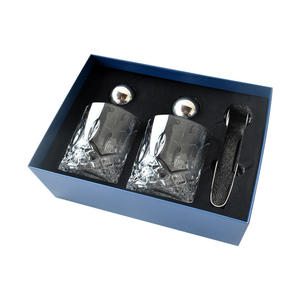 プレミアムウイスキー石ギフトセット2本ウィスキーグラス + ステンレスアイスキューブ & トング完璧なスコッチ恋人のプレゼント - Product Image 3