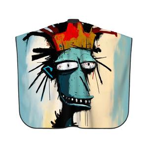 Cape de coiffure personnalisée en polyester pour adultes, usage en salon de coiffure - Product Image 1