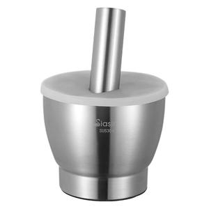 Siasin Stainless Steel Garlic Press 304 Inner Layer Solid Manual Grinder Drum Shape Heavy Duty Kitchen Tool - Product Image 3