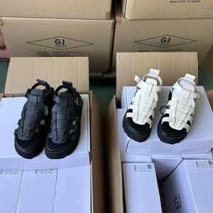 Zapatos Planos de <span class=keywords><strong>Mujer</strong></span> con Plataforma Alta, Nuevos, de Material PU, con Suela Gruesa, Sandalias Negras que Envuelven el Tobillo - Product Image 6