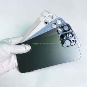 Remplacement de la <span class=keywords><strong>vitre</strong></span> <span class=keywords><strong>arrière</strong></span> à grande ouverture pour <span class=keywords><strong>iPhone</strong></span> <span class=keywords><strong>11</strong></span>/12/13/14 <span class=keywords><strong>Pro</strong></span> <span class=keywords><strong>Max</strong></span>, coque <span class=keywords><strong>arrière</strong></span> de batterie avec logo, boîtier de téléphone, couvercle de batterie mobile - Product Image 3