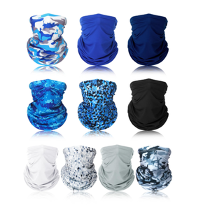 Pañuelo de tubo de Color blanco sólido negro personalizado, máscaras faciales, bufanda múltiple, pañuelo de pesca sin costuras, polaina para el cuello - Product Image 3