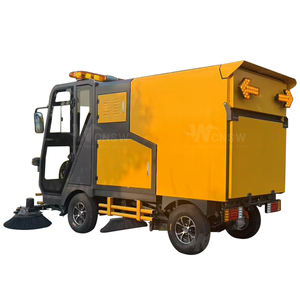 ถังเก็บฝุ่น1000L ไฟฟ้า OR-S2000กวาดถนนรันเวย์รถบรรทุกกวาดรันเวย์ - Product Image 4