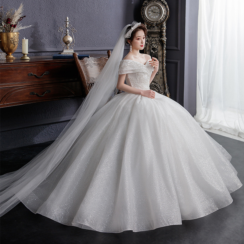 open lace back dress Elegant One Shoulder Applique Satin Ivory Wedding Dress WD785 US16 / Custom Color