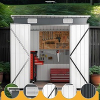 Abri de jardin multifonctionnel en métal pour outils de jardin, abri extérieur pour animaux domestiques (chien, chat)