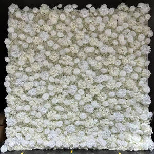 手作りモダン3Dシルクローズフラワー壁パネル結婚式の装飾長続きし簡単にインストールイースター卒業バレンタインデー - Product Image 6