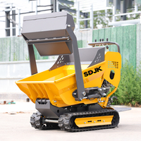 Chinesischer Automatischer Ketten-Minidumper 4x4 Kleiner Transporter Mini-Dumper Raupenfahrzeug Großhandel Hocheffizienter Minidumper 500kg 800kg