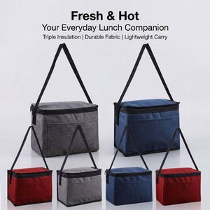 Wholesale Portable Insulated Lunch <b>Bag</b> Large Capacity Thermal Box <b>Bag</b> Waterproof Oxford Fabric for Office Picnic School - Product Image 1