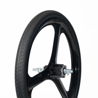 Nedong 20 pouces nouvelle jante vélo roue solide pneu e vélo pneus 20175 paire de roues sans installation pneu non pneumatique 20x175