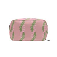 Sac de voyage pour maquillage, design Hawaïen Pikake Lei, mini sac à cosmétiques, polyester, petite pochette cosmétique personnalisée pour femmes